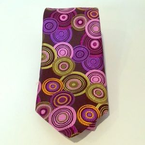 Robert Talbott circle cill purple tie